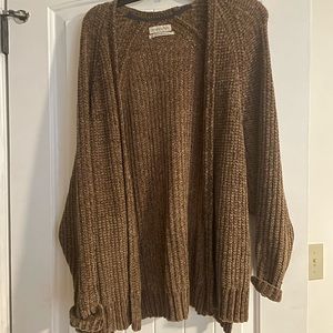 Olive green urban outfitters cardigan.